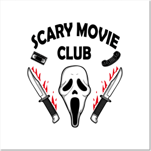 Scary movie club Posters and Art